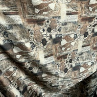 PREMIUM SILK SATIN FABRIC WITH ABSTRACT MOTIF - ABSTRACT MOTIF SATEN FABRIC - ABSTRACT MOTIF FABRIC 