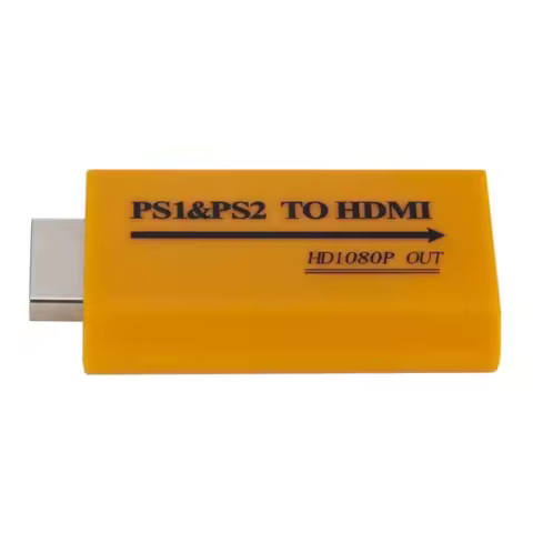 PS1/PS2 to HDMI Adapter Converter Up to 1080P Output For Monitor Projector Convert Video/Audio Game 