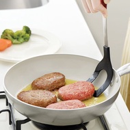 家事問屋日本製430不鏽鋼中空瀝油尼龍鍋鏟