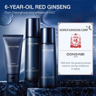 Skin Care Set for Men - Red Ginseng Facial Skincare Routine Kit,Donginbi Korean Skin Care Set,Great Gift Kits