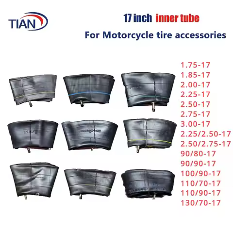 17 Inch Inner Tube 2.50-17 80/90-17 Inner Tire Fit for Pit Dirt Bike Motocross Tyre Accessories
