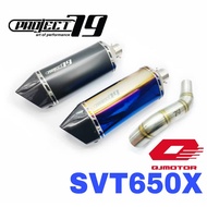 Project79 Exhaust QJMotor SVT650X Slip On Tabung Muffler Accessories Motor SVT 650 X QPM50 QJ SVT650