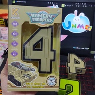 (FREE SHIP) Xe Lắp Ráp - Robot Biến Hình Số 0 1 2 3 4 5 6 7 8 9 loại Bự - 5 Số Ráp Thành một Robot S