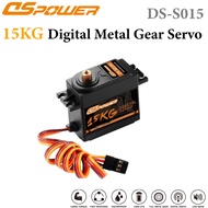 DSpower 15KG Waterproof Metal Gear Digital Servo For 1/8 1/10 RC Car TRX4 slash scx10 yk4102 104001 