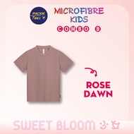 🚚[READY STOCK]KID QD6854 Rose Dawn 100% Microfibre Eyelet Short Sleeve Baju Sukan Round Neck Quick D