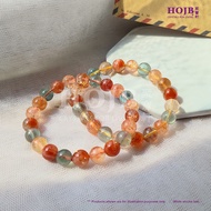 HOJB High Grade Tanzania Arusha Sunstone 6A Beads Bracelet 8-9mm 聚寶軒优质坦桑尼亚阿魯沙太阳石6A圆珠手串8-9mm