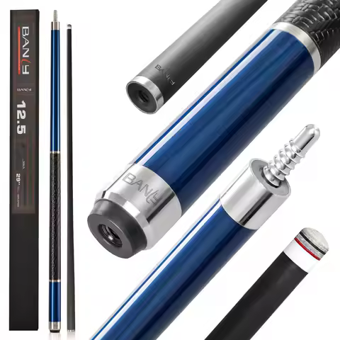 Banly Carbon Fiber Pool Cue Stick - Billiard Pool Stick for Adults, Low Deflection Pool Stick with 3