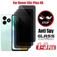 1-3 Pcs For Honor X5c Plus 9H Hardness Privacy Tempered Glass For Honor X5C X9d X9c Smart X7d X6C X9