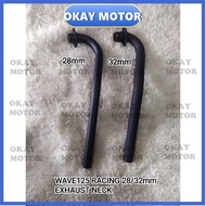 WAVE125 RACING 28mm 32mm FRONT PIPE EXHAUST NECK MAINIFUL manifold TENGKOK EXHAUST W125 WAVE 125