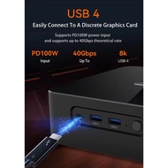 MOREFINE AMD R9 8945HS Gaming Computer WIFI6 Thunderbolt 3