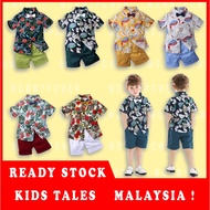 MALAYSIA 🇲🇾 1Y-7Y 🇲🇾 BAJU SELUAR KIDS LELAKI HAWAII SAFARI BOWTIE HAWAII PRINTED SHIRT AND PANTS BOY