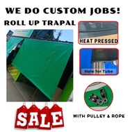 ✪(6ft x 8ft ) ROLL UP/ROLL DOWN WITH PULLEY SET UP TRAPAL LONA TARPAULIN▼