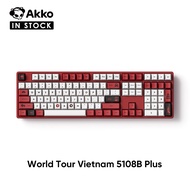 Akko World Tour Vietnam 5108B Plus full-size Mechanical Keyboard With wireless connectivity, hot-swa