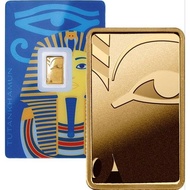 SGL 1g Firaun Tutankhamun Fine Gold Bar Au 999.9 PAMP Suisse