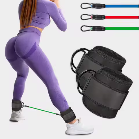 Ankle Resistance Bands, Bands for Working Out with Cuffs,Glutes Workout Equipment, Butt Exercise Equ