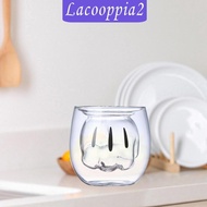 [Lacooppia2] Double Walled Glass Cup Espresso Cup Girls Kids Adults Holiday