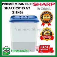 MESIN CUCI SHARP EST 85NT - MESIN CUCI 2 TABUNG SHARP 8.5KG- SHARP 8KG