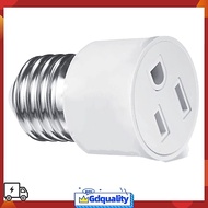 [JDZH] Light Socket To Plug Adapter Outlet Plug Converter E26 Bulb Socket Adapter