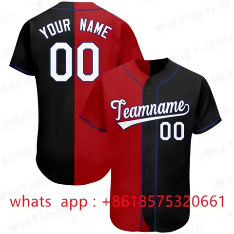 Gradient Baseball Jersey Custom Team Shirt Print Personal Name Number Stripe Hip Hop Sportswear Base