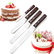 4pcs/set Stainless Steel Spatula with Wooden Handle Butter Jam Beurre Chocolate Honey Cake Bread Scr