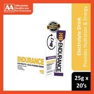N8 Endurance Electrolyte + BCAA Powder Drink Sachet 25gx20's (Blackcurrant Flavour)