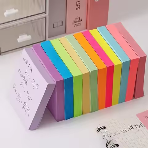 4/8 Pack Sticky Notes 7.5 Cm X 7.5 Cm Refills Various Colors Self-adhesive Notes Extra Strong Sticky