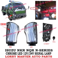 J103S04 CHROME LED 12V/24V SIGNAL LAMP ISUZU NKR NQR N-SERIES LORRY TRUCK AKSESORI
