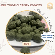 Natural Mini Timothy Oven Baked Crispy Cookies / Pet Snack Timothy Hay Molar Biscuit Rabbit Guinea P