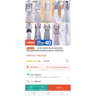 Grey Baju Kurung modern