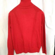 Aimilan 紅色高領羊毛衫。XL號。
