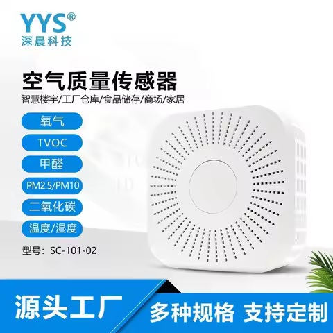 Oxygen Sensor O2 Concentration Detector Carbon Dioxide PM2.5 Formaldehyde Temperature Humidity All-i