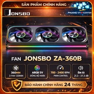 Jonsbo ZA/ ZB Fan 120mm - 240mm - 360mm Black/White – High performance 360mm ARGB radiator Fan