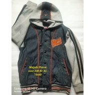 jaket varsity denim majah flavah not nfl nsl mlb