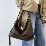 [Real Shot] Korea Daigou Genuine Korean bucks & leather U-Shaped Drape Side Backpack Large Capacity 