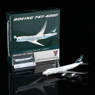 YY Wings 1/400 Cathay Pacific Airlines B747-400F B-LIA Metal Cargo Aircraft Model Aircraft