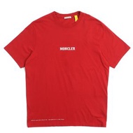 全新未使用MONCLER GENIUS 7 FRAGMENT 22AW 100% 純棉 Logo 印花圓領短袖 T 卹RED正品男士