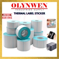 Thermal Label Sticker Thermal Paper Barcode Label Sticker Price Tag Product Label