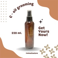 C-Oil Grooming ของแท้ (ขวดกลม) สเปรย์ เซตผม 220ml. จัดแต่งทรงผม สร้างวอลลุ่ม มีวิตามินบีบำรุง ไม่เหน