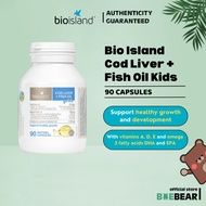 Bio Island Cod Liver + Fish Oil for Kids 90 Caps [BaeBear.sg]