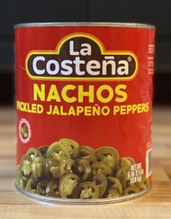 La Costena Nacho Sliced Pickle Jalapeno Peppers 2.8kg (Food Service) - Mexico[Exp : 29 July 2029]