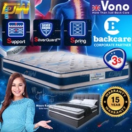 [FREE GIFT 1 X RM99 T-SHIRT]  *FREE KING DORSETT FA300 BEDFRAME* Vono ErgoBed Accent ll - Pocketed I