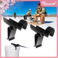 [paranoid.sg] 2 Pcs Fishing Rod Rack Bucket Rod Holder Fishing Rod Tool Ice Fishing Rod Holder