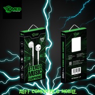 DMES DR3 PLUS HANDSFREE / STEREO MUSIC EARPHONE  / BUILT-IN MIC / ACCEPT CALL