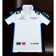 Formula One Polo T-shirt Williams Racing Fm0033 Alex Albon Model Size S-5xl