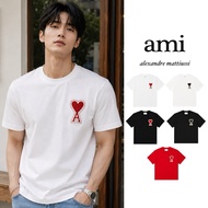 | Ami Paris Big de Coeur T-Shirt With Logo Embroidery Satisfaction Refundable