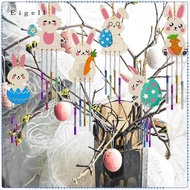 [Eigell] 12-piece Wind Chime Craft Kit, DIY Wind Chime Craft Kit, DIY Painting Kit, Wood Art And Cra