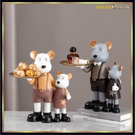 bag Pair Of bearbrick bearbrick Bears Super cute And Lovely Desktop Tray Support, Luxurious And Convenient Decorative Fat bearbrick Bear.