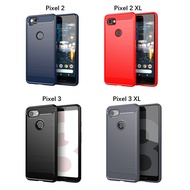 Anti-Crack Casing Google Pixel 2 XL 3 Xl 4 XL 3A XL 2 2XL 3 3XL 4 4XL 3A 3Axl 4A 5A 5 Carbon Fiber Shockproof Soft Phone Case Cover