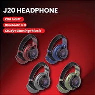 J20 Wireless Bluetooth Headphone Gaming Headset with microphone game headfone fon telinga