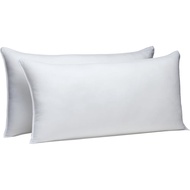 Basics Down Alternative Bed Pillows for Back and Side ers, Medium Density, King Size, 36" x 20", , 2